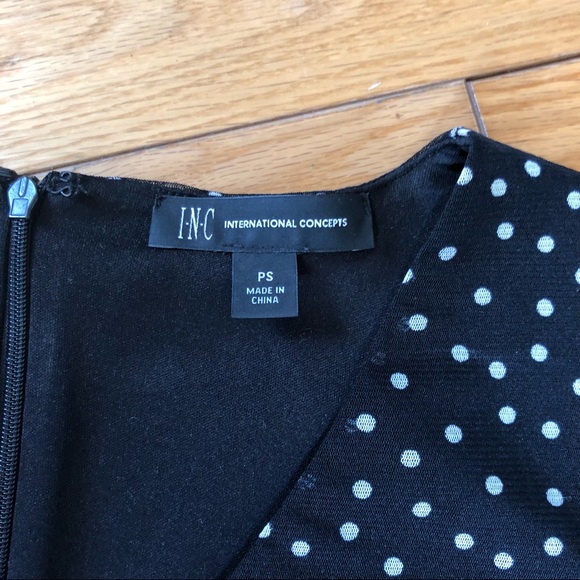 INC Polka Dot Bell Sleeves Dress - Picture 8 of 8